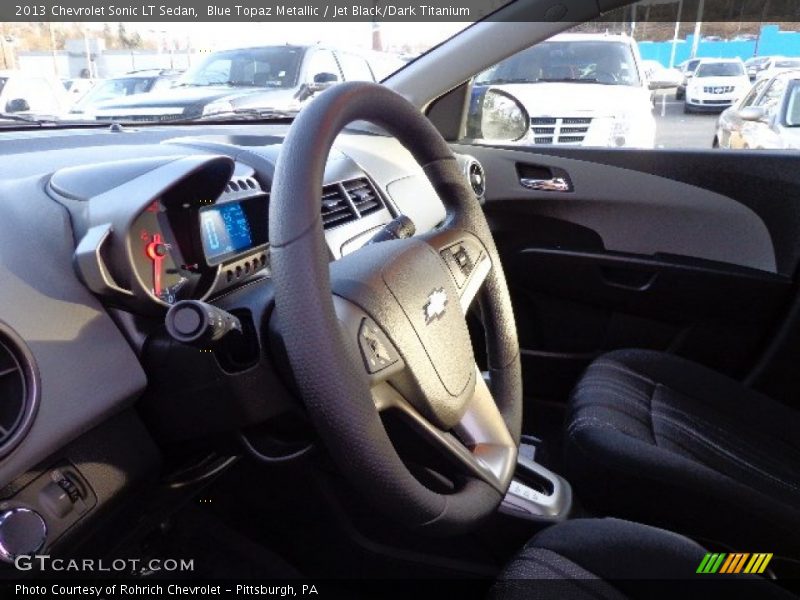 Blue Topaz Metallic / Jet Black/Dark Titanium 2013 Chevrolet Sonic LT Sedan