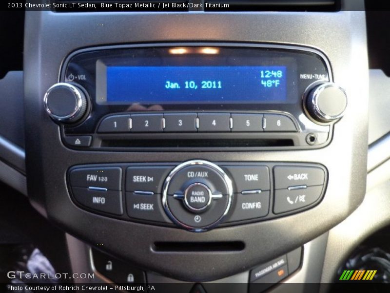 Blue Topaz Metallic / Jet Black/Dark Titanium 2013 Chevrolet Sonic LT Sedan