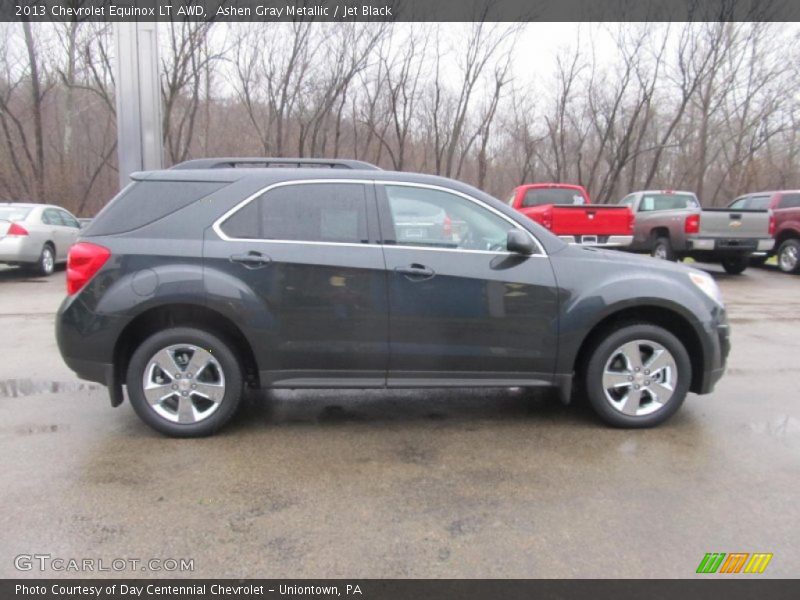 Ashen Gray Metallic / Jet Black 2013 Chevrolet Equinox LT AWD