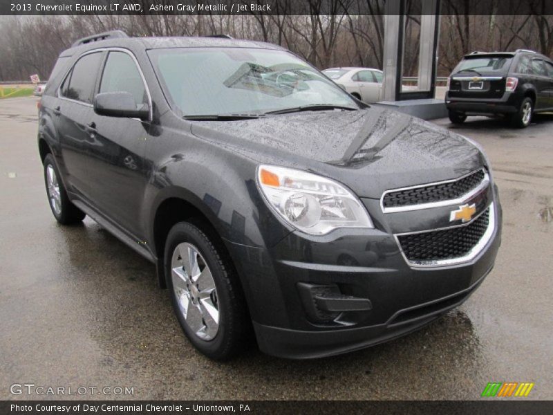 Ashen Gray Metallic / Jet Black 2013 Chevrolet Equinox LT AWD
