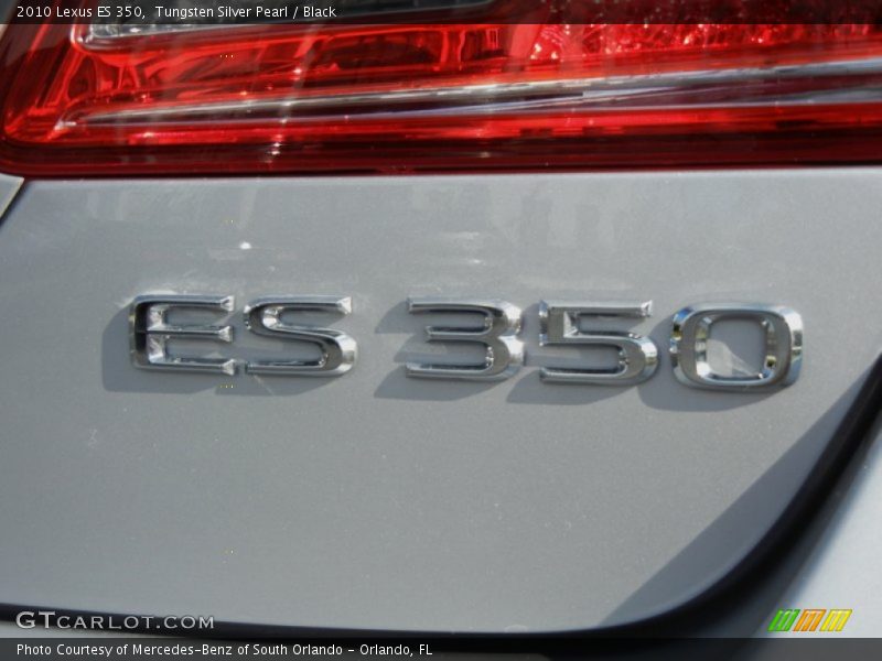 Tungsten Silver Pearl / Black 2010 Lexus ES 350