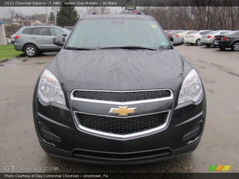 Ashen Gray Metallic / Jet Black 2013 Chevrolet Equinox LT AWD