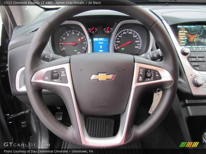 Ashen Gray Metallic / Jet Black 2013 Chevrolet Equinox LT AWD
