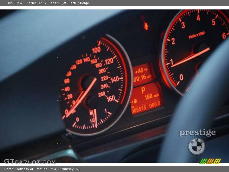 Jet Black / Beige 2009 BMW 3 Series 328xi Sedan