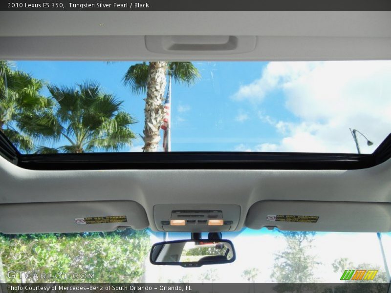 Tungsten Silver Pearl / Black 2010 Lexus ES 350