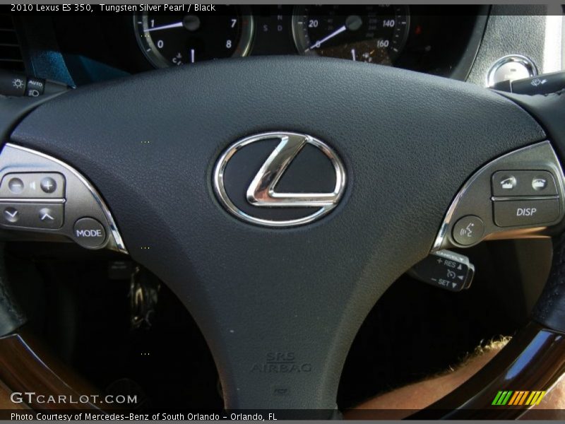 Tungsten Silver Pearl / Black 2010 Lexus ES 350