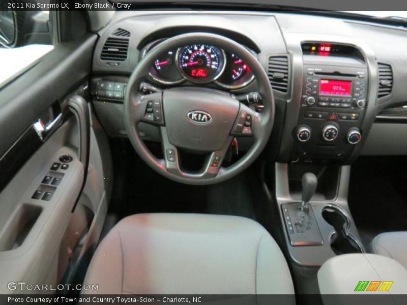 Ebony Black / Gray 2011 Kia Sorento LX