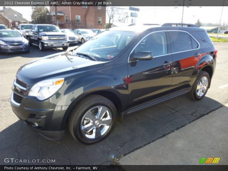 Ashen Gray Metallic / Jet Black 2013 Chevrolet Equinox LT AWD