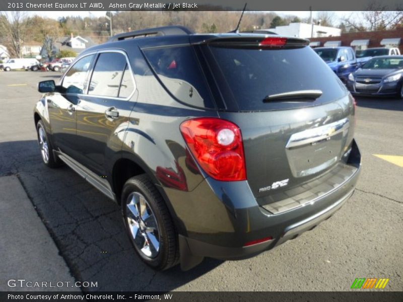 Ashen Gray Metallic / Jet Black 2013 Chevrolet Equinox LT AWD