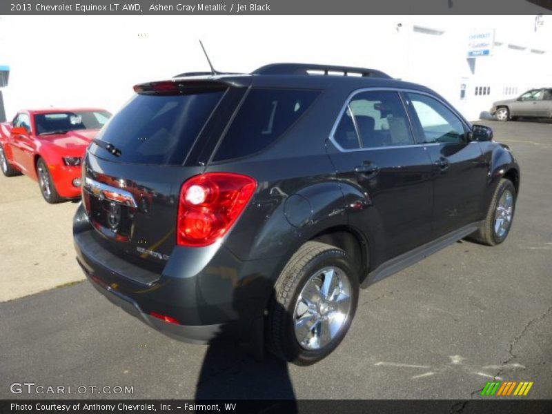 Ashen Gray Metallic / Jet Black 2013 Chevrolet Equinox LT AWD
