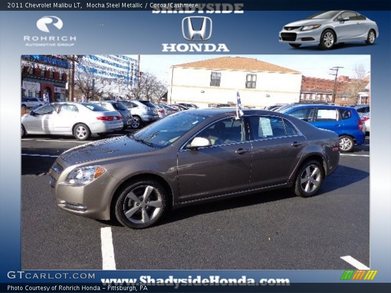 Mocha Steel Metallic / Cocoa/Cashmere 2011 Chevrolet Malibu LT