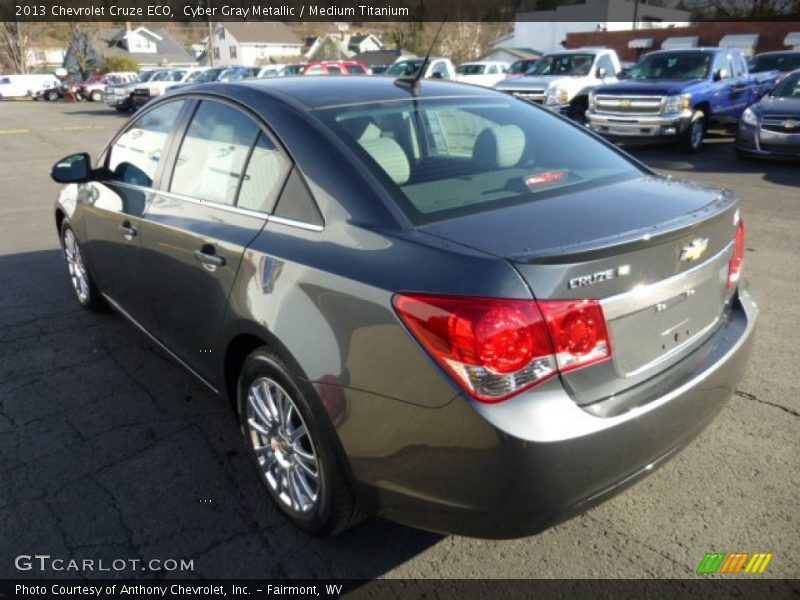 Cyber Gray Metallic / Medium Titanium 2013 Chevrolet Cruze ECO