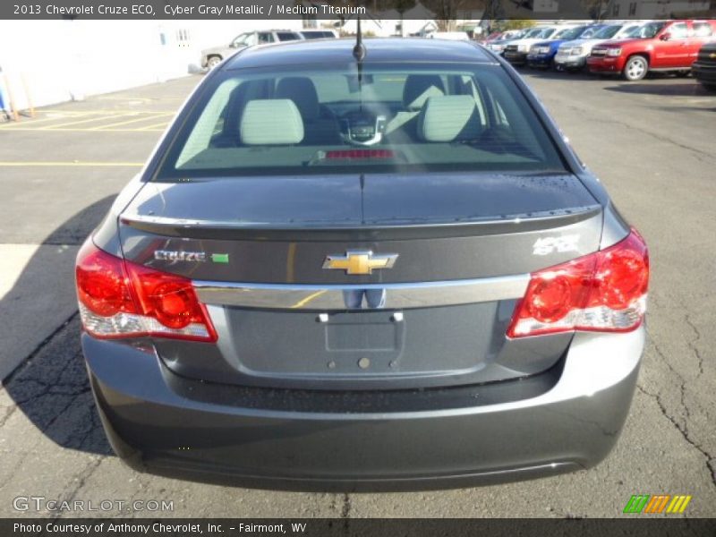 Cyber Gray Metallic / Medium Titanium 2013 Chevrolet Cruze ECO