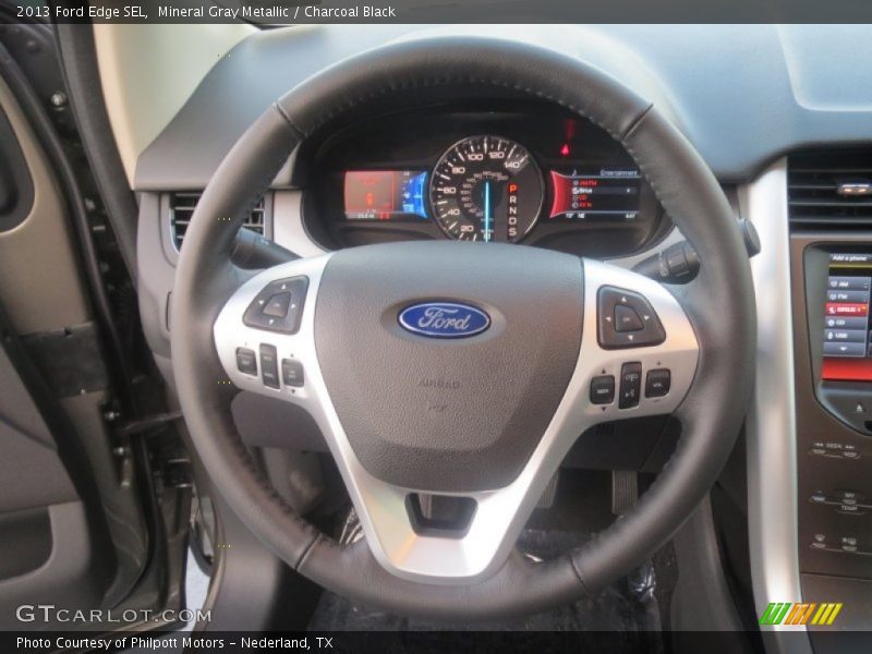 Mineral Gray Metallic / Charcoal Black 2013 Ford Edge SEL