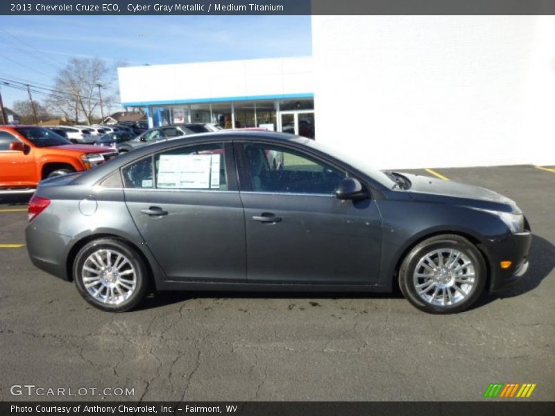 Cyber Gray Metallic / Medium Titanium 2013 Chevrolet Cruze ECO