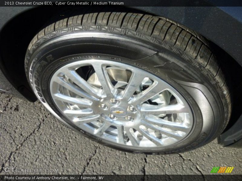Cyber Gray Metallic / Medium Titanium 2013 Chevrolet Cruze ECO