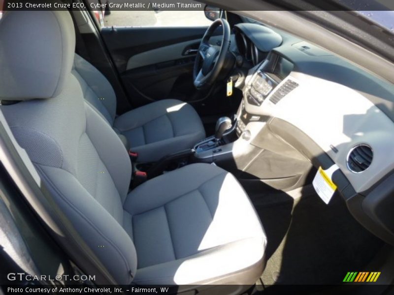Cyber Gray Metallic / Medium Titanium 2013 Chevrolet Cruze ECO