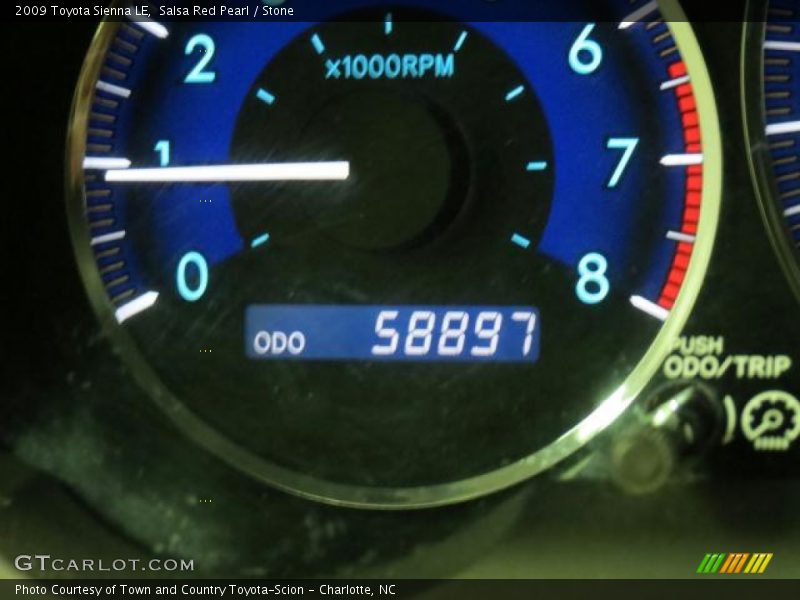 Salsa Red Pearl / Stone 2009 Toyota Sienna LE