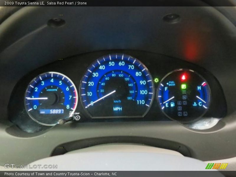 Salsa Red Pearl / Stone 2009 Toyota Sienna LE