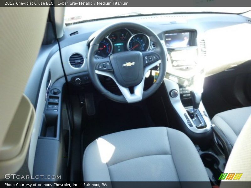 Cyber Gray Metallic / Medium Titanium 2013 Chevrolet Cruze ECO