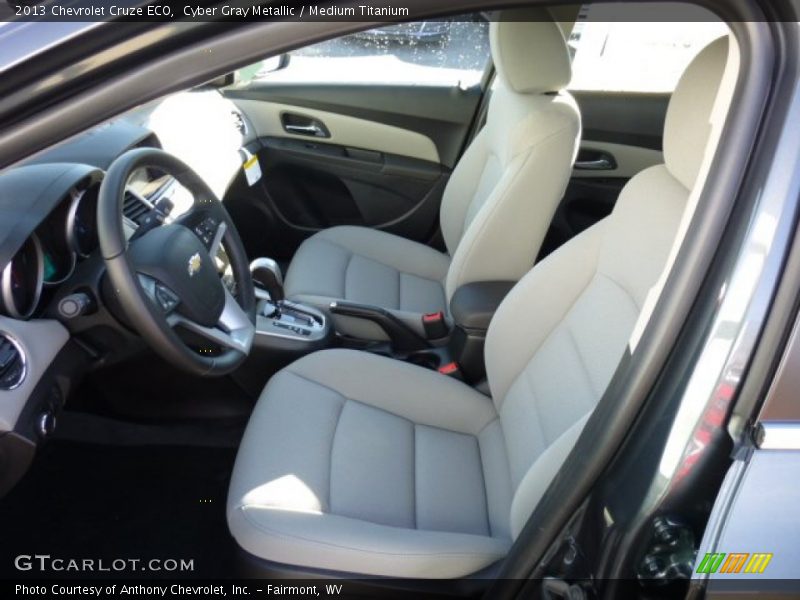 Cyber Gray Metallic / Medium Titanium 2013 Chevrolet Cruze ECO