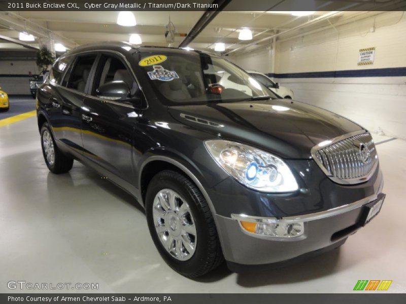 Cyber Gray Metallic / Titanium/Dark Titanium 2011 Buick Enclave CXL