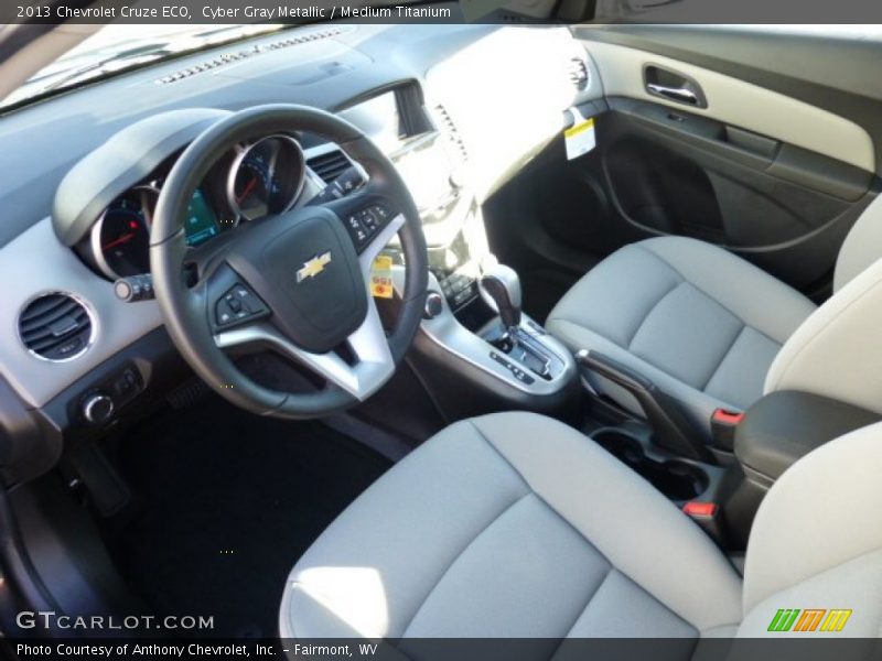 Cyber Gray Metallic / Medium Titanium 2013 Chevrolet Cruze ECO