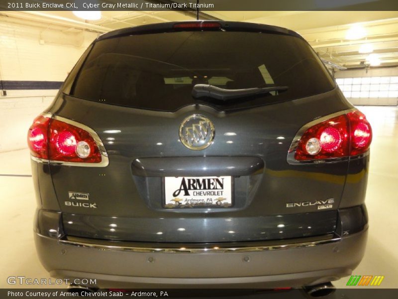 Cyber Gray Metallic / Titanium/Dark Titanium 2011 Buick Enclave CXL