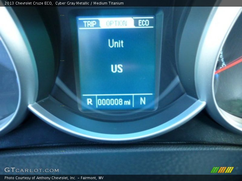 Cyber Gray Metallic / Medium Titanium 2013 Chevrolet Cruze ECO