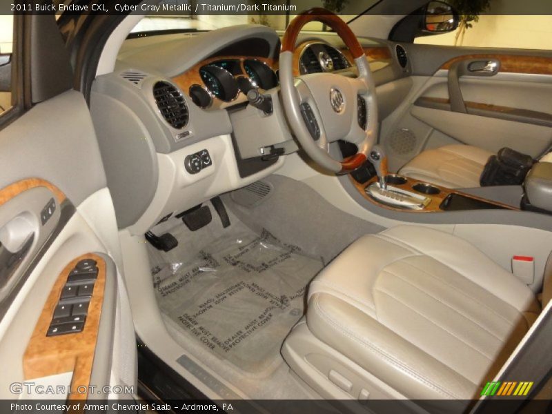 Cyber Gray Metallic / Titanium/Dark Titanium 2011 Buick Enclave CXL