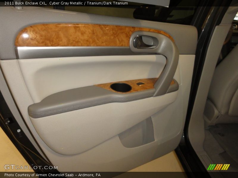 Cyber Gray Metallic / Titanium/Dark Titanium 2011 Buick Enclave CXL