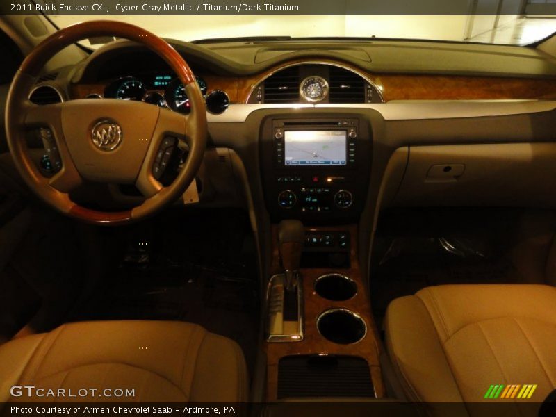 Cyber Gray Metallic / Titanium/Dark Titanium 2011 Buick Enclave CXL