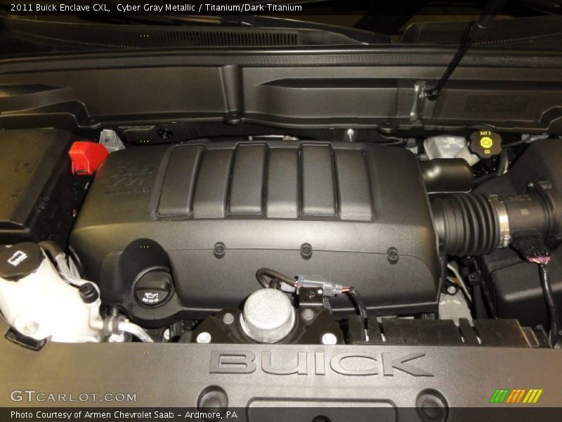 Cyber Gray Metallic / Titanium/Dark Titanium 2011 Buick Enclave CXL