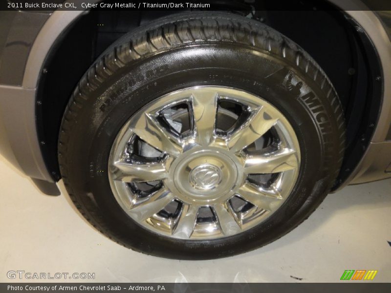 Cyber Gray Metallic / Titanium/Dark Titanium 2011 Buick Enclave CXL