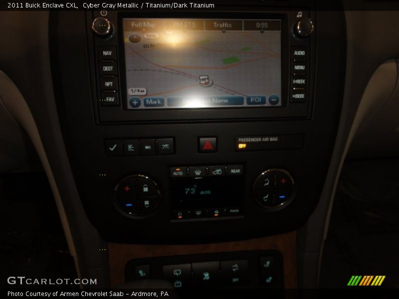 Cyber Gray Metallic / Titanium/Dark Titanium 2011 Buick Enclave CXL