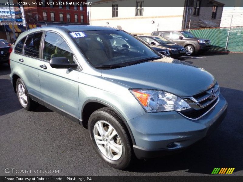 Opal Sage Metallic / Ivory 2011 Honda CR-V EX