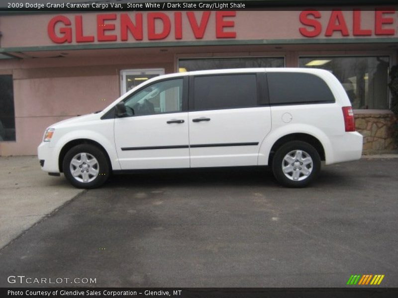 Stone White / Dark Slate Gray/Light Shale 2009 Dodge Grand Caravan Cargo Van