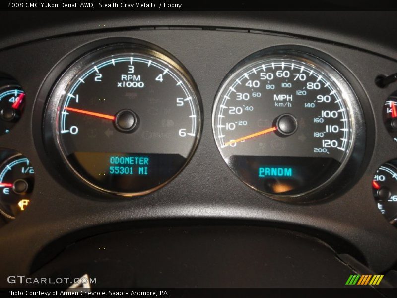 Stealth Gray Metallic / Ebony 2008 GMC Yukon Denali AWD
