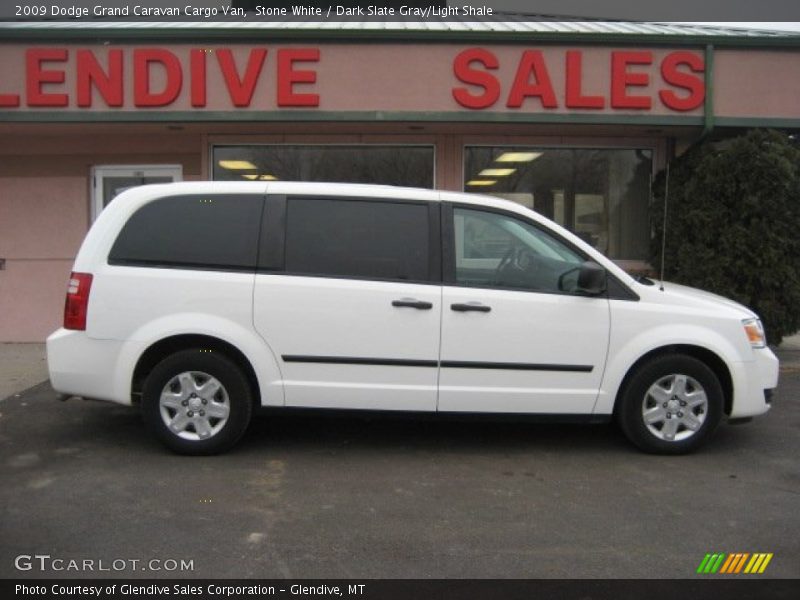 Stone White / Dark Slate Gray/Light Shale 2009 Dodge Grand Caravan Cargo Van