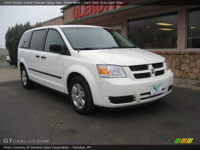 Stone White / Dark Slate Gray/Light Shale 2009 Dodge Grand Caravan Cargo Van