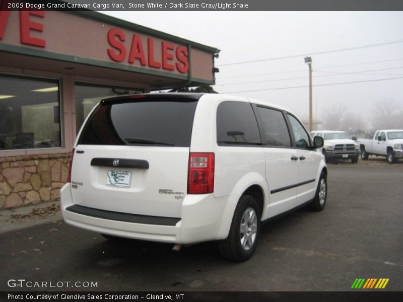 Stone White / Dark Slate Gray/Light Shale 2009 Dodge Grand Caravan Cargo Van