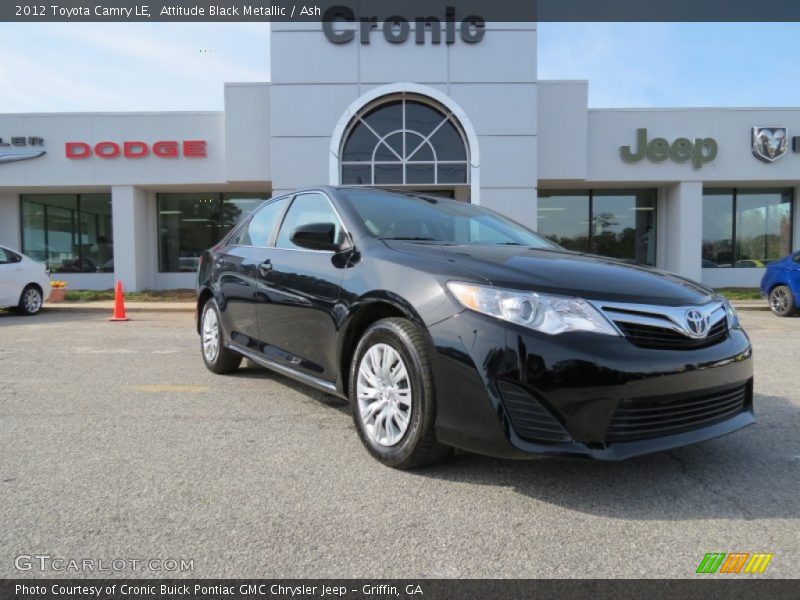 Attitude Black Metallic / Ash 2012 Toyota Camry LE