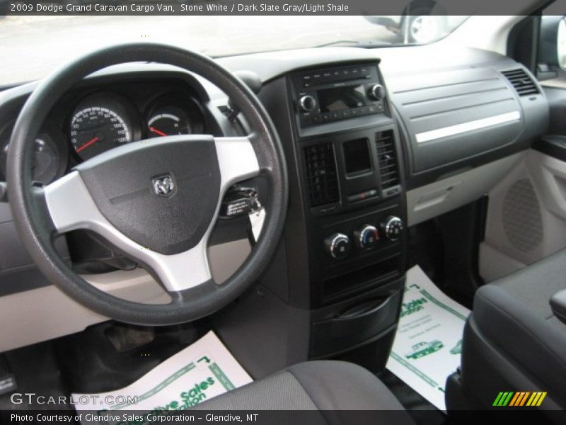 Stone White / Dark Slate Gray/Light Shale 2009 Dodge Grand Caravan Cargo Van