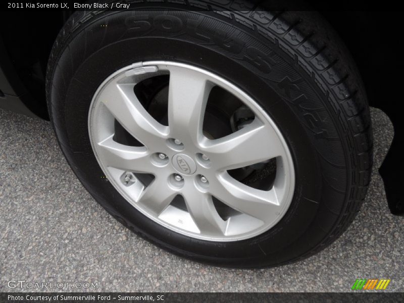Ebony Black / Gray 2011 Kia Sorento LX