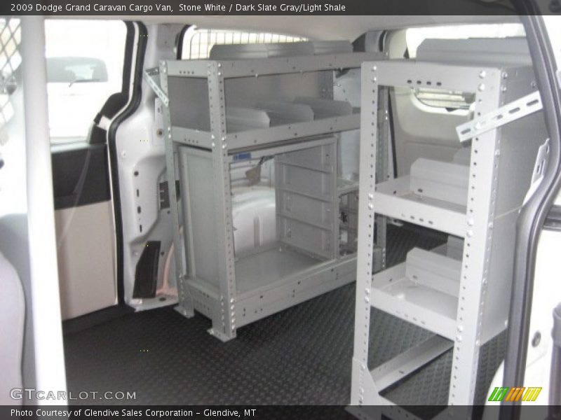 Stone White / Dark Slate Gray/Light Shale 2009 Dodge Grand Caravan Cargo Van