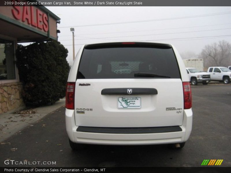 Stone White / Dark Slate Gray/Light Shale 2009 Dodge Grand Caravan Cargo Van