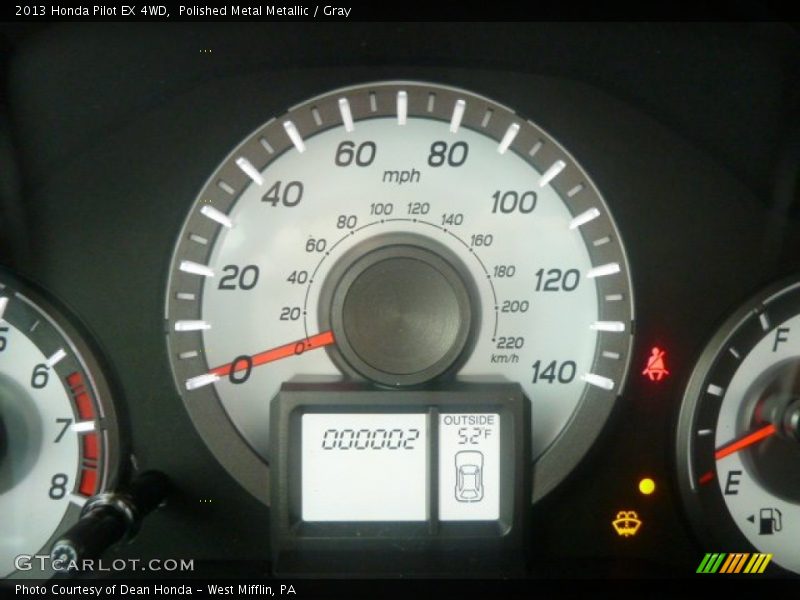 Polished Metal Metallic / Gray 2013 Honda Pilot EX 4WD