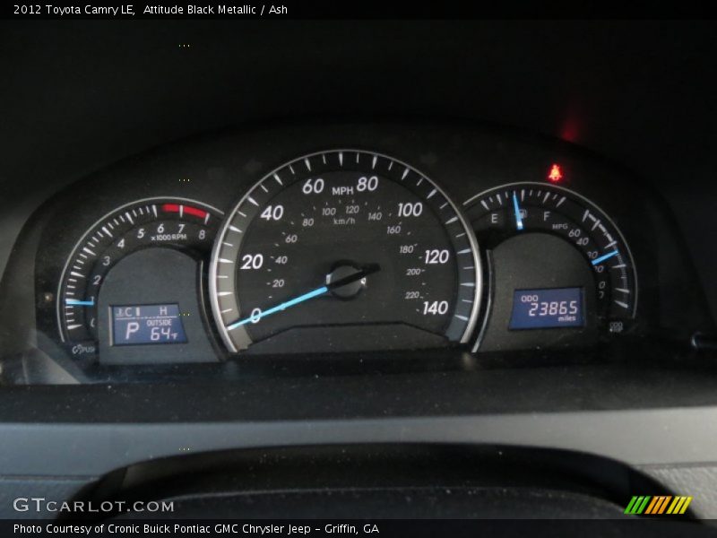 Attitude Black Metallic / Ash 2012 Toyota Camry LE