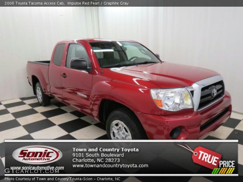 Impulse Red Pearl / Graphite Gray 2006 Toyota Tacoma Access Cab