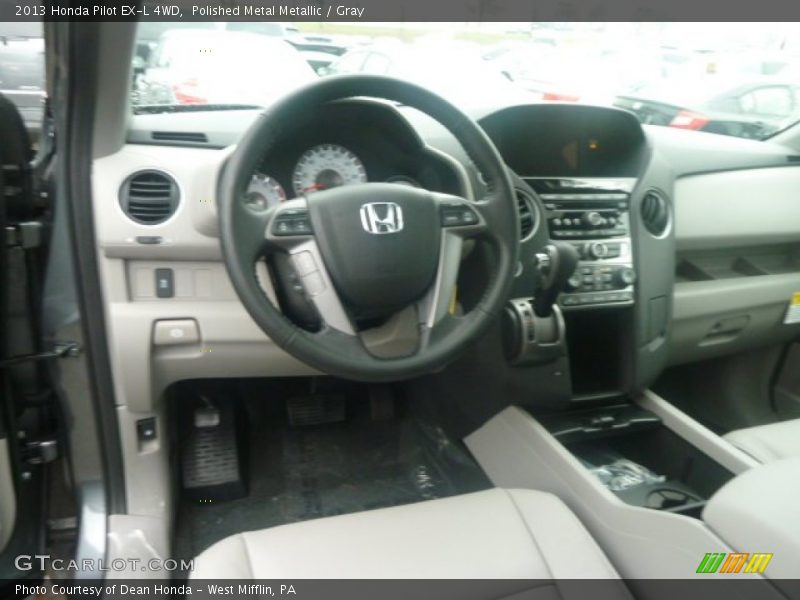 Polished Metal Metallic / Gray 2013 Honda Pilot EX-L 4WD